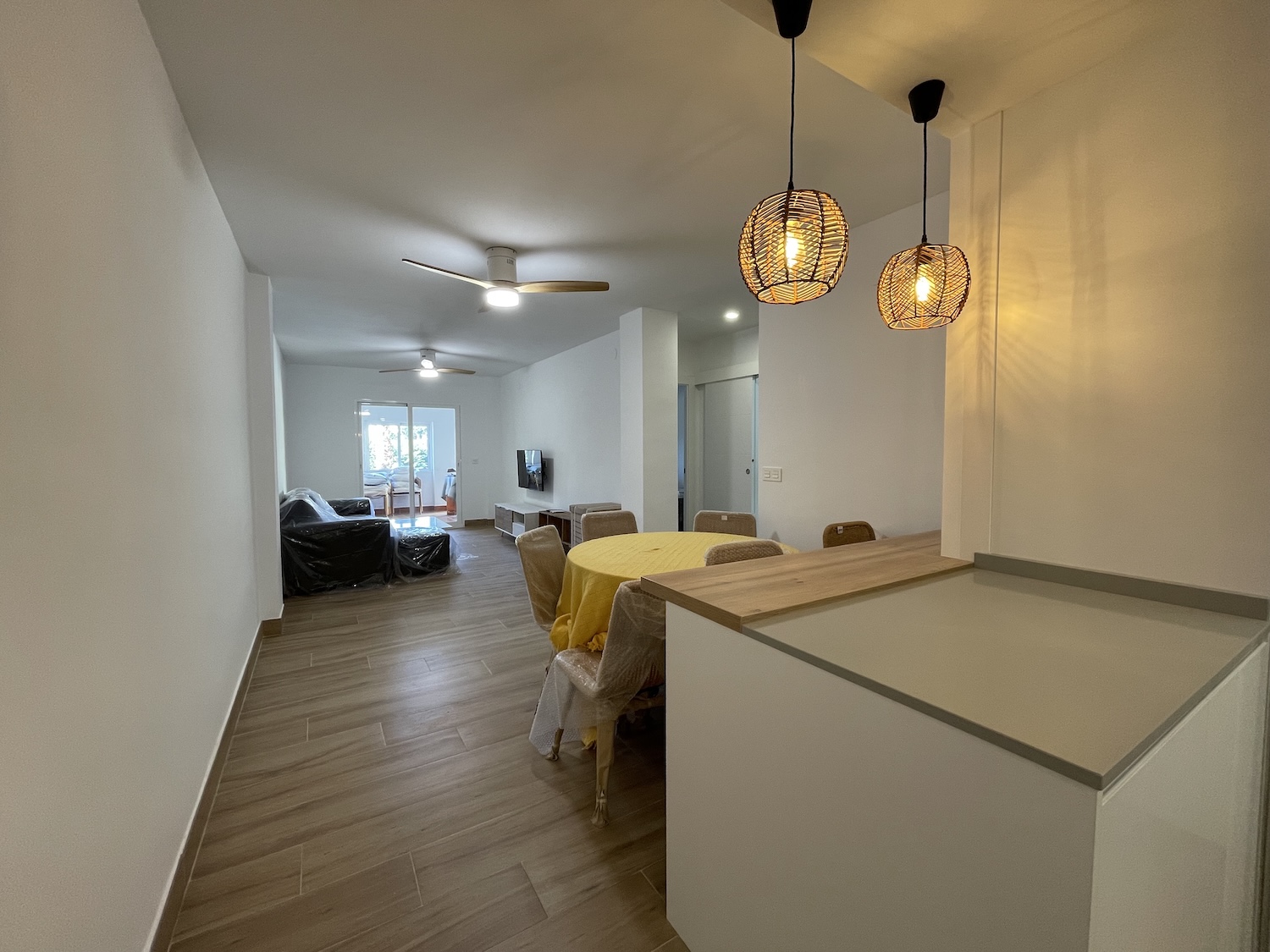 Imagen de la reforma en el patio de u.na casa